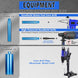 Wet Diamond Core Drill Bits 2-1/4"/57Mm Diameter, 15"/380Mm Drilling Depth Concrete Core Drill Bit, 1-1/4-7" Thread Core Bit Turbo Laser-Welded Segments with Rebar, Brick, Block, Masonry, Stone