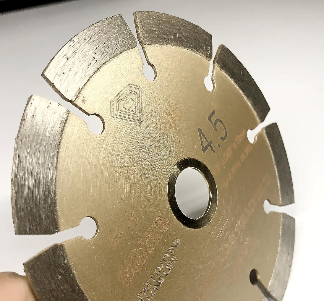 (2 Pack)  USA ADLSS 4-1/2 Inch Dry or Wet Cutting General Purpose Power Saw Segmented Diamond Blades for Concrete Stone Brick Masonry (4 1/2" - 2 Pcs)