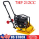 7.0 Hp Walk-Behind Vibratory Plate Compactor Soil Dirt Rammer 212Cc Gas Engine