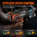 1300Nm Cordless Impact Wrench 960Ft-Lbs 1/2 Battery Impact Gun 2X 4.0Ah Battery