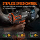 1300Nm Cordless Impact Wrench 960Ft-Lbs 1/2 Battery Impact Gun 2X 4.0Ah Battery