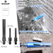 1" Dry Core Drill Bit, 5/8"-11 Thread, with 3 Adapters Included: SDS Plus, SDS Max and 1/2" Hex Shank -9.5" Drilling Depth Diamond Core Bits for Concrete, Brick, Block, Stucco and Masonry