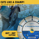 6" Segmented Diamond Saw Blade for Concrete, Brick, Block and Masonry, 10Mm Segment Height, 7/8"-5/8" Arbor