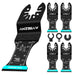 5 PCS Carbide Oscillating Tool Blades, Professional Multi Tool Blades Kits for Bolts Screws Hard Material Metal Nails Drywall, Multitool Blades Fit Dewalt Bosch Milwaukee Ryobi