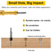 5PCS Countersink Drill Bit Set with Low Friction Depth Stop & Replaceable HSS M2 Drill Bit, Counter Sink Drill Bit for Wood, Plastic, Woodworking, with 1/4" Quick Change Hex Shank & Case