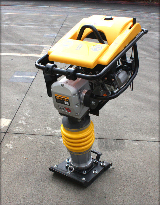 196Cc 6.5HP Dirt Jumping Jack Tamping Rammer Tamper & Walkbehind Plate Compactor