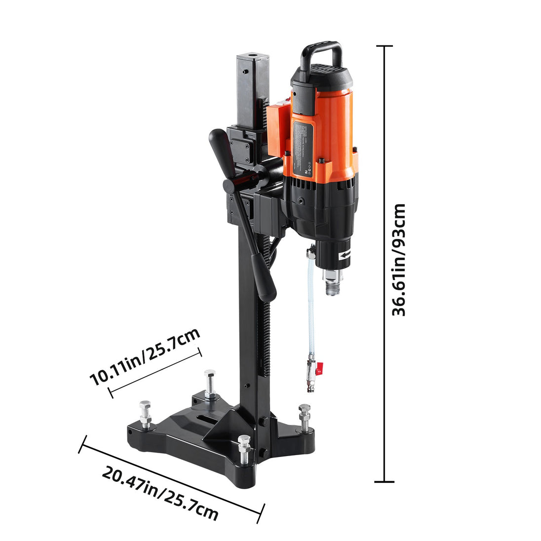 Diamond Core Drill Machine Concrete Core Drill Rig Casters 2500W 750RPM