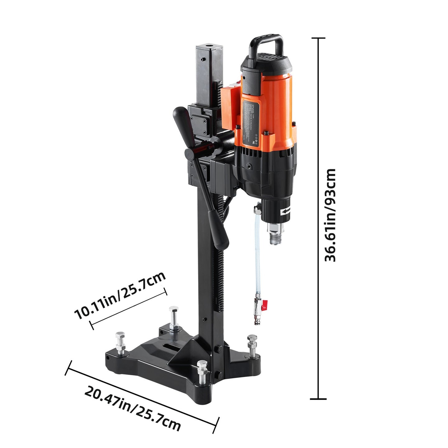 Diamond Core Drill Machine Concrete Core Drill Rig Casters 2500W 750RPM