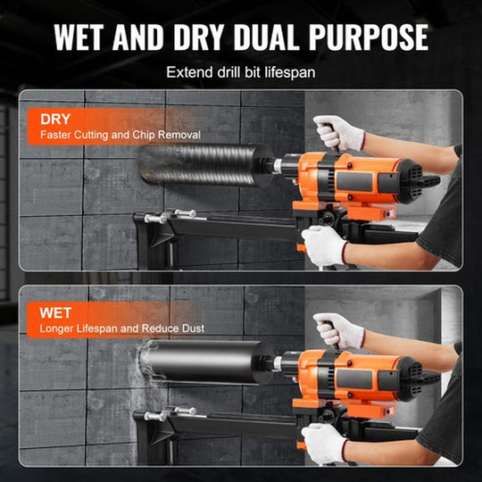 Core Drill Machine 0.8-11.8In Dia 3500W 570RPM Diamond Core Drill Rig with Stand
