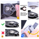 Carbide Oscillating Tool Blades, Multitool Blades Heary Duty for Hard Material, Metal, Nails. Bolts. Screws, 3-Pack