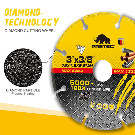 4/4.5Inch Diamond Cutting Wheel Wet Dry Cutting Saw Blade/Disc Grinder Wheel