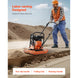 Plate Compactor Plate Tamper 7.0 HP Walk-Behind Rammer Gas Engine Vibratory